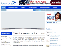 Tablet Screenshot of america.edu
